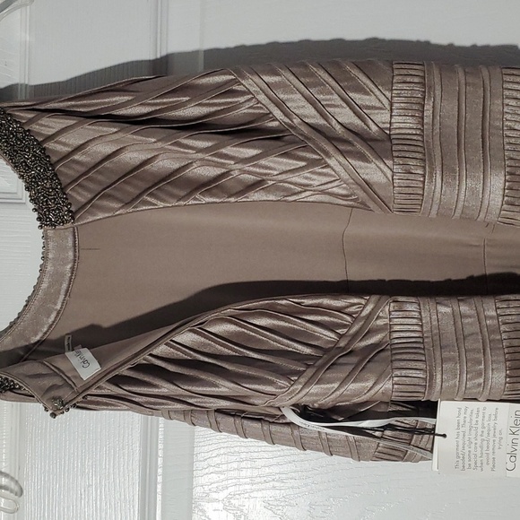 NEW Calvin Klein Wedding Party Mother of Bride Maxi Dress Size 14 - Picture 12 of 16